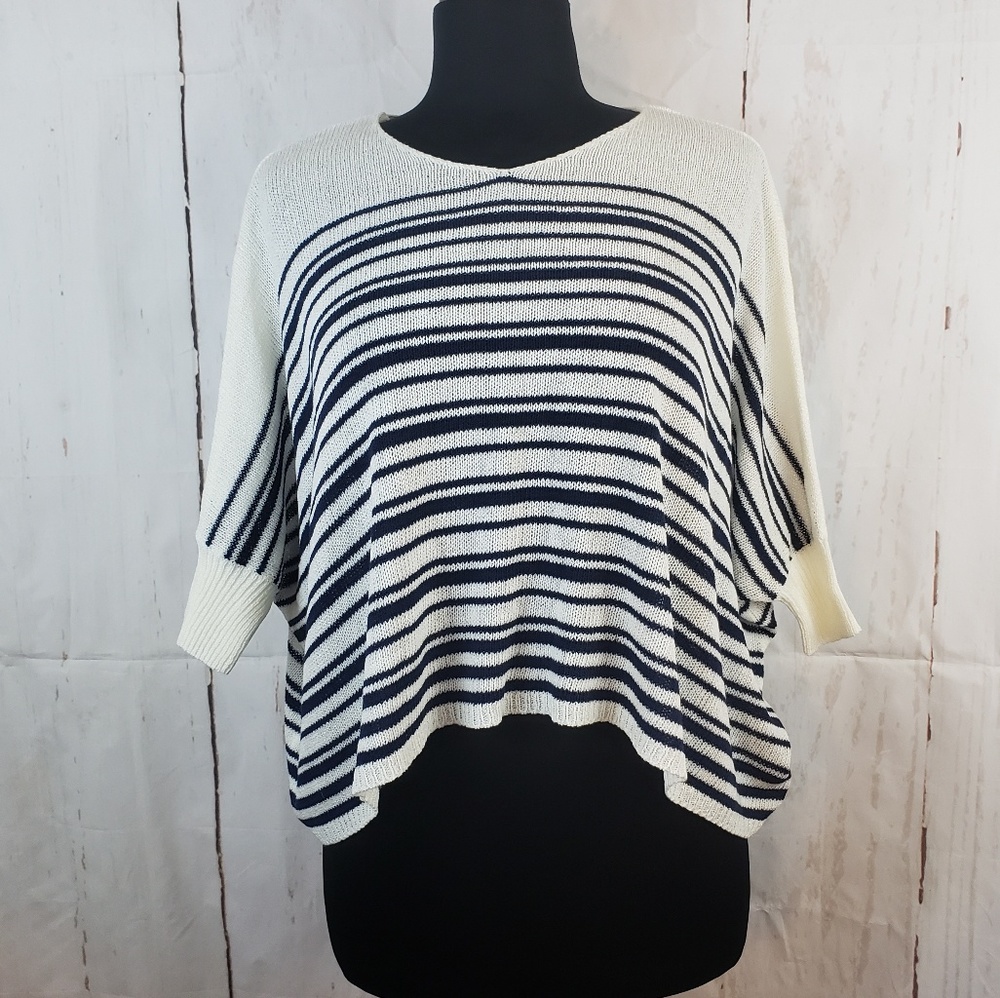 Splendid Girls Classic Loose Knit Stripe Top Sz 12